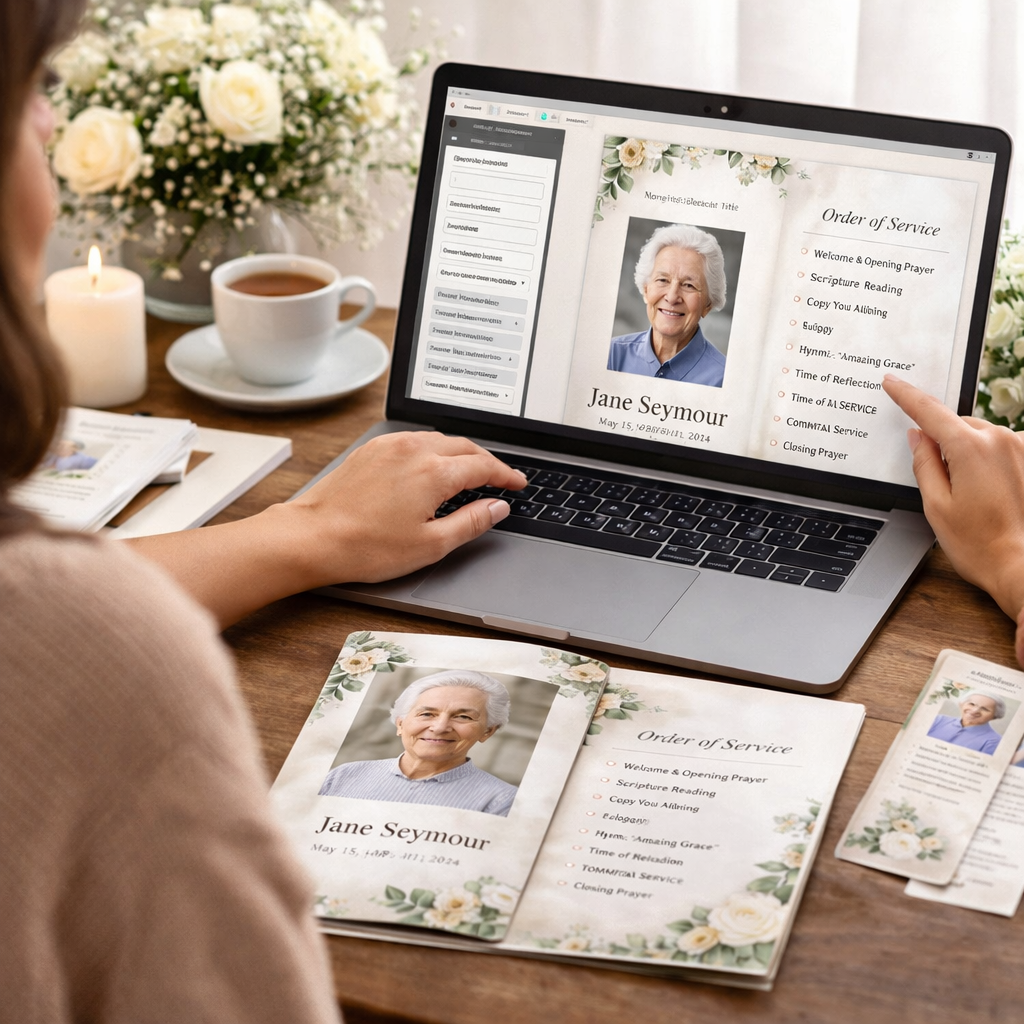 Funeral Program Template Editing Services
