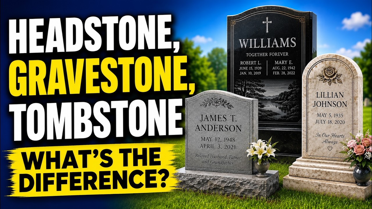 What Is The Difference Between a Headstone, Gravestone or Tombstone?